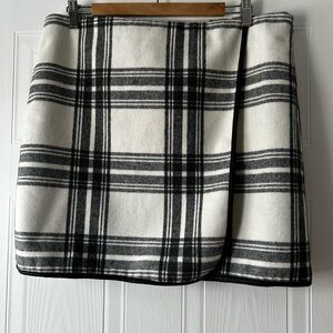 Joe Fresh Black and White Plaid Mini Skirt